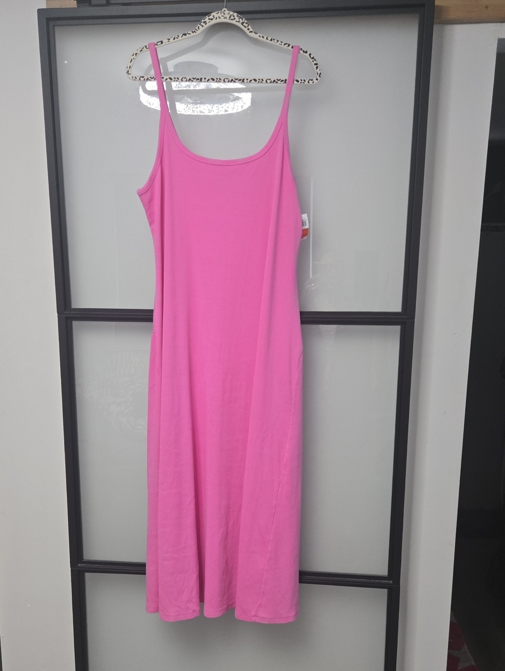 NWT OLD NAVY PINK COTTON TANK DRESS XXL